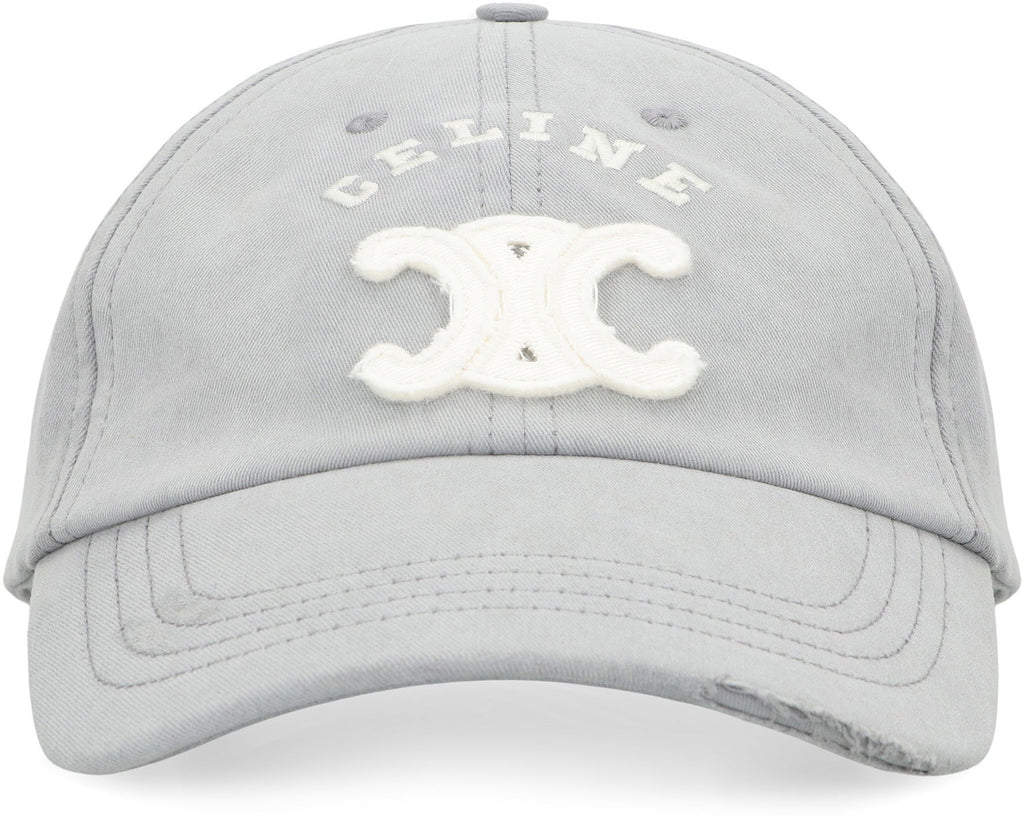 CELINE Triomphe Lightweight Cotton Gabardine Cap