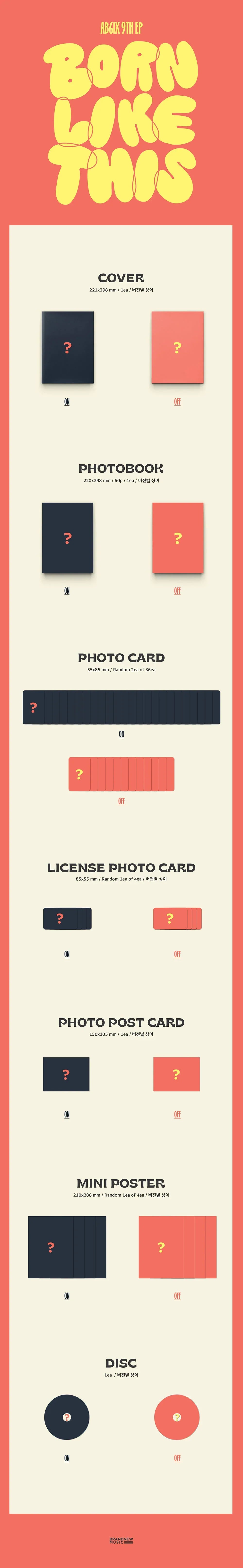 AB6IX 9th Ep Album - Born Like This