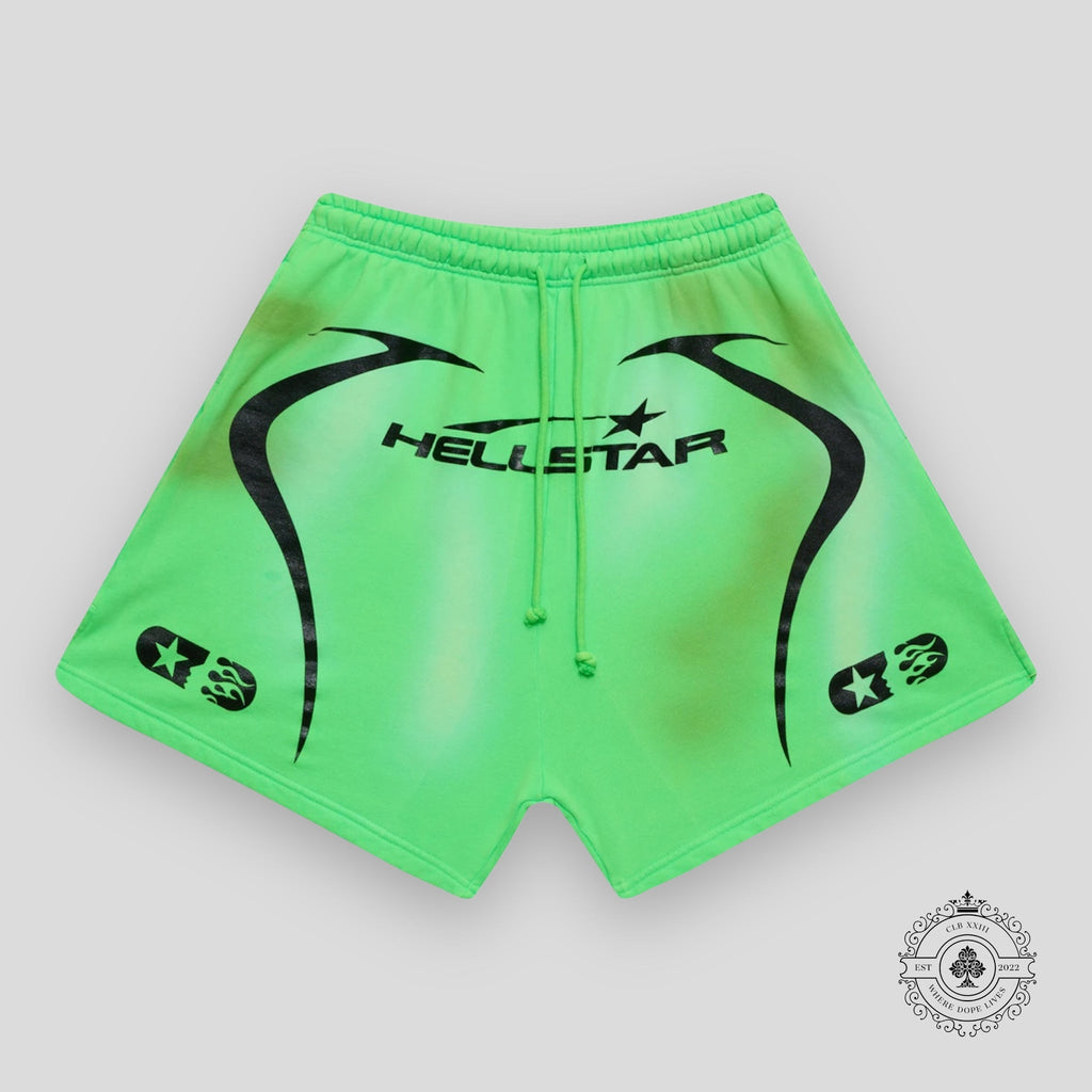 Hellstar Warm Up Shorts "Neon Green"