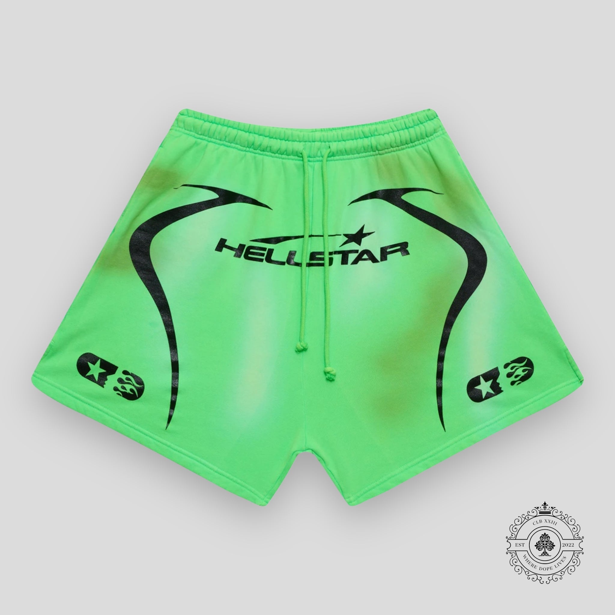 Hellstar Warm Up Shorts "Neon Green"