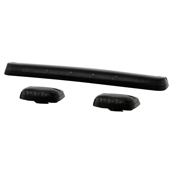 SPYDER Xtune Chevy Silverado 07-13 Amber LED Cab Roof Lights Smoke ACC-LED-CS07-CR-SM 9924613
