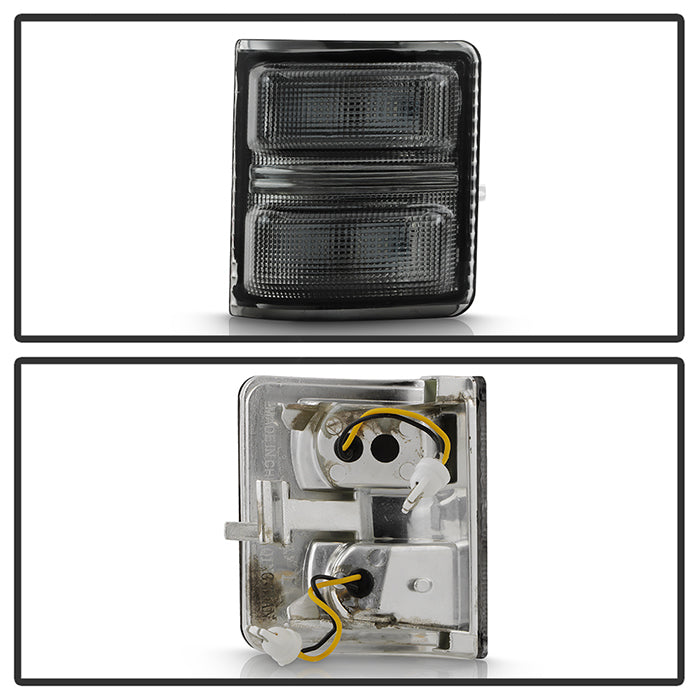 SPYDER xTune Ford Superduty 08-14 F250-F550 Amber LED Mirror Signal Lens - Smoke ACC-LED-FDSD08-MR-SM 9924743