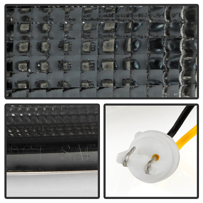 SPYDER xTune Ford Superduty 08-14 F250-F550 Amber LED Mirror Signal Lens - Smoke ACC-LED-FDSD08-MR-SM 9924743
