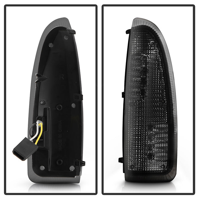 SPYDER xTune Ford Superduty F250-F650 03-07 Amber LED Mirror Signal Lens - Smoke ACC-LED-FDSD99-MR-SM 9924729