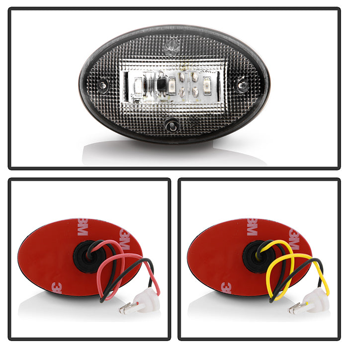 SPYDER Xtune Ford Superduty F250-F550 99-10 Dually Fender LED Side Fender Lights Clear ACC-LED-FDSD99-SL-C 9924651