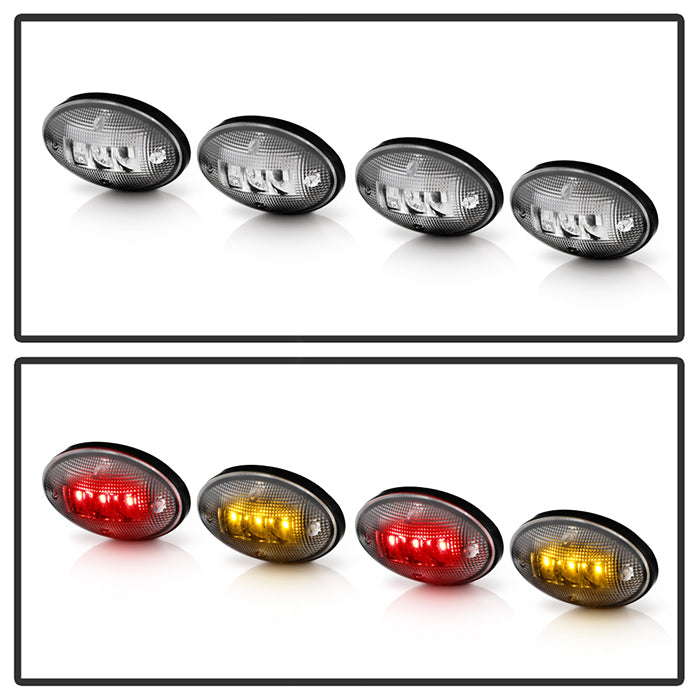 SPYDER Xtune Ford Superduty F250-F550 99-10 Dually Fender LED Side Fender Lights Clear ACC-LED-FDSD99-SL-C 9924651