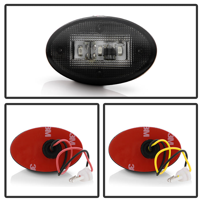 SPYDER Xtune Ford Superduty F250-F550 99-10 Dually Fender LED Side Fender Lights Smoke ACC-LED-FDSD99-SL-SM 9924668