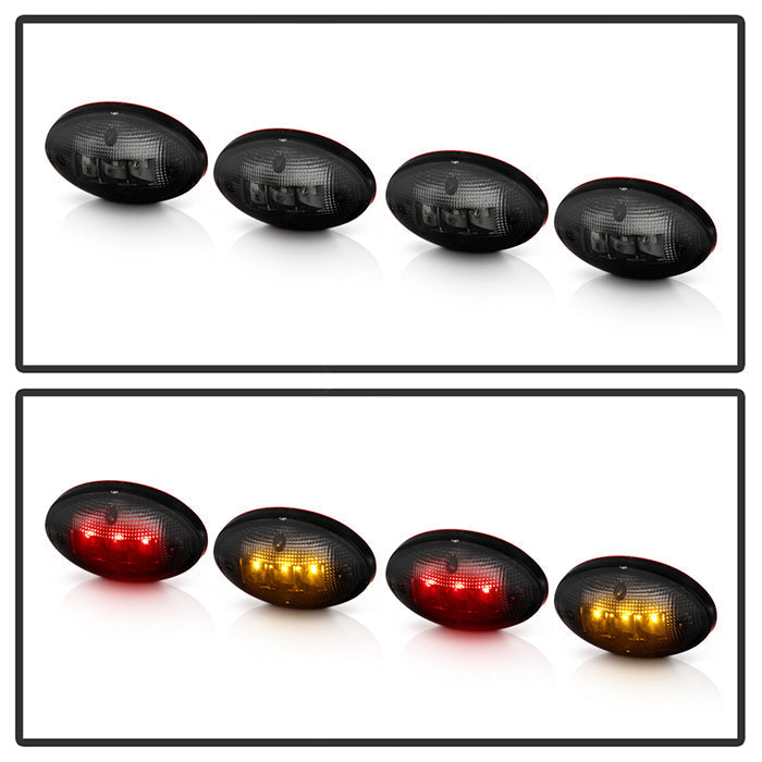 SPYDER Xtune Ford Superduty F250-F550 99-10 Dually Fender LED Side Fender Lights Smoke ACC-LED-FDSD99-SL-SM 9924668