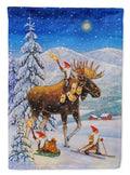 Christmas Gnome riding Reindeer Garden Flag Mailbox Decorative Yard Banner Outside Patio Artwork for Flower Beds, Garden Size, Multicolor