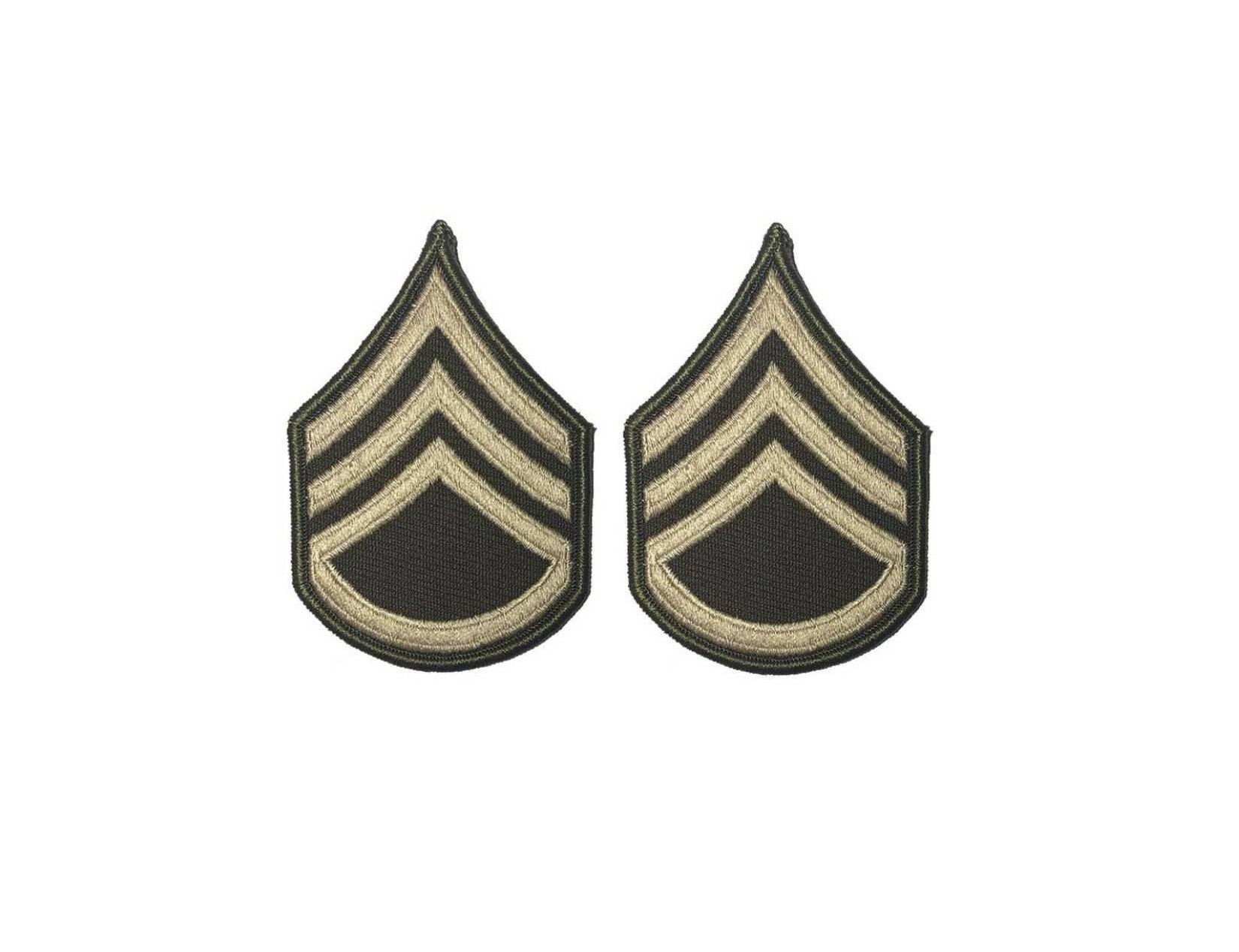 U.S. Army AGSU Staff Sergeant Chevron Sew on Rank (Female)