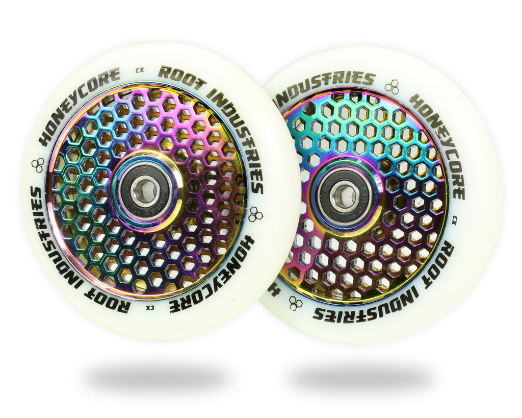 Root Industries HoneyCore Wheels 110mm - White/Rocket Fuel (Pair)