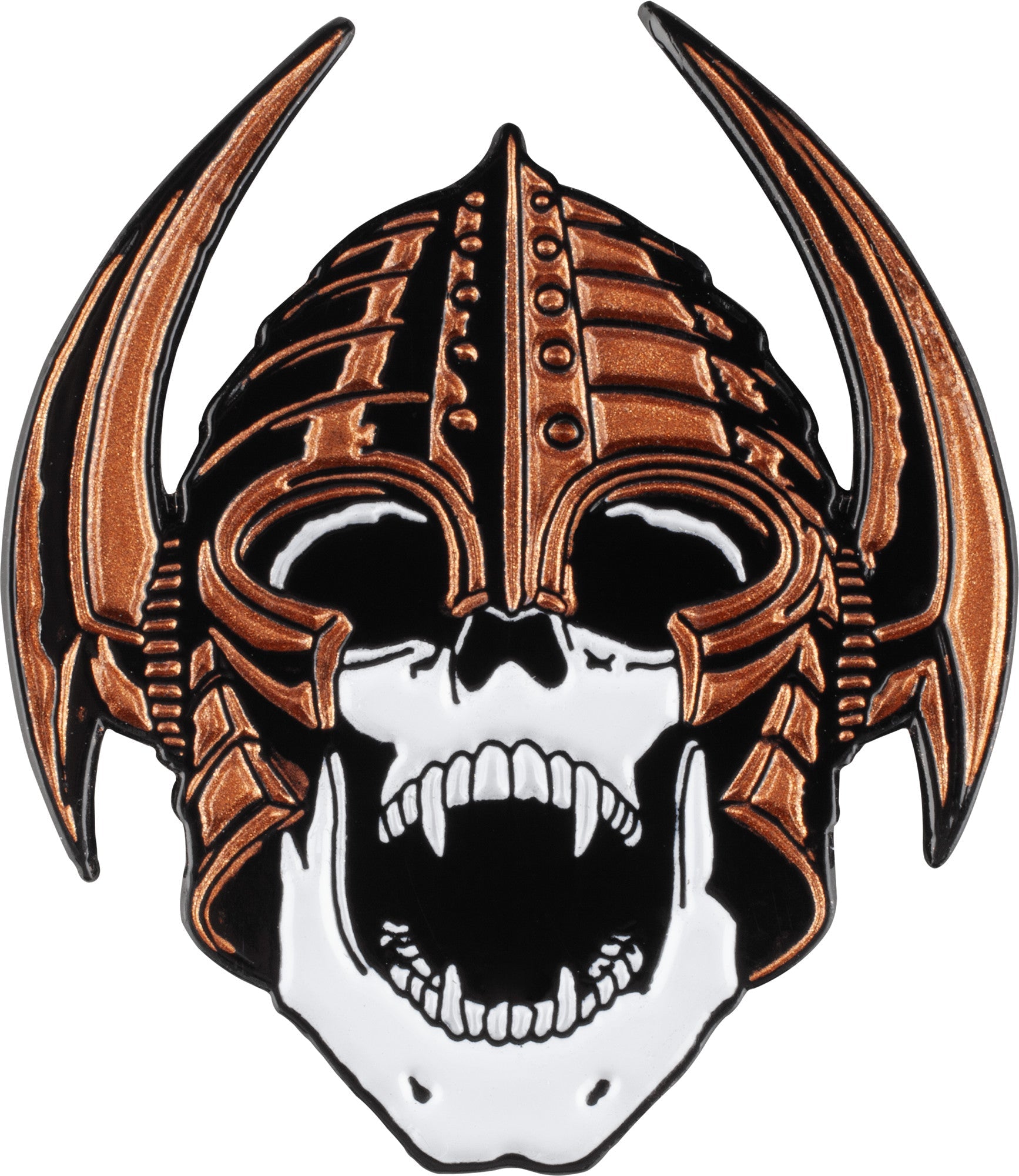 Powell Peralta Welinder Nordic Skull Lapel Pin - Copper