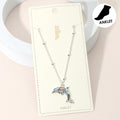 Abalone Dolphin Charm Anklet