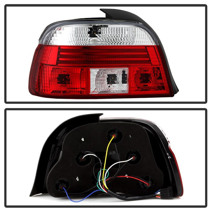 SPYDER Xtune Bmw E39 5-Series 97-00 Tail Light Red Clear ALT-CI-BE3997-RC 5020574