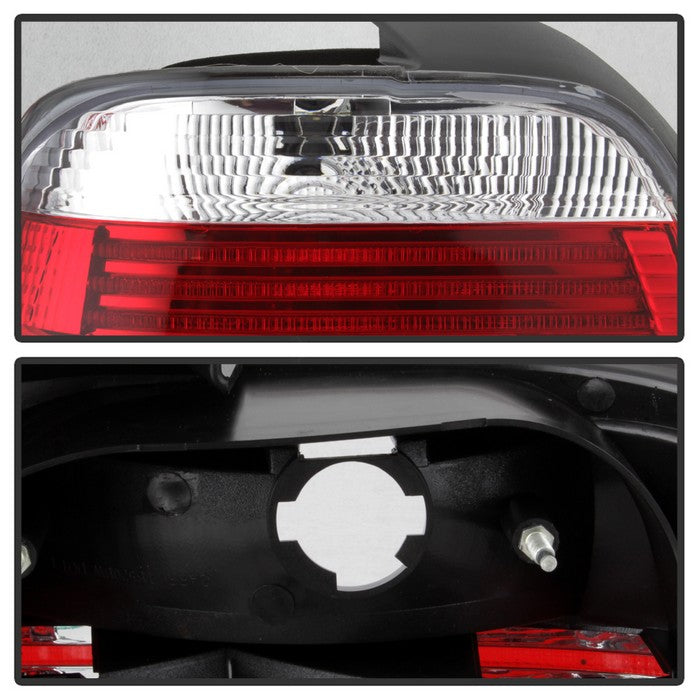 SPYDER Xtune Bmw E39 5-Series 97-00 Tail Light Red Clear ALT-CI-BE3997-RC 5020574