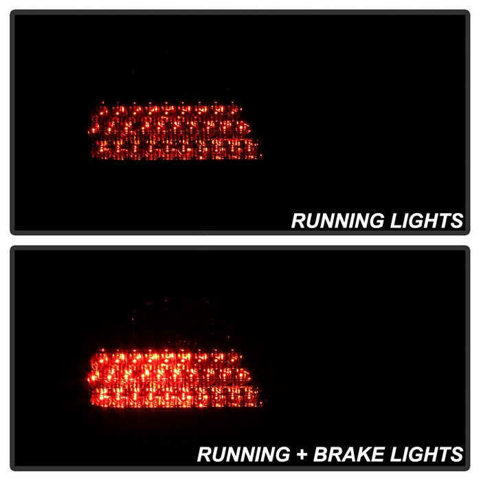 SPYDER Xtune Mercedes Benz W210 E-Class 96-02 LED Tail Lights Red Clear ALT-CL-MBW210-LED-RC 5020642