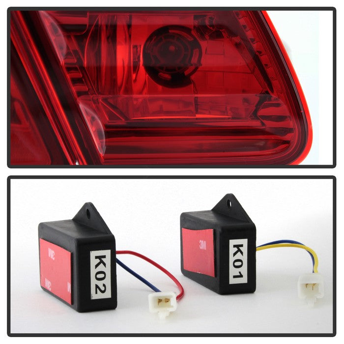 SPYDER Xtune Mercedes Benz W210 E-Class 96-02 LED Tail Lights Red Clear ALT-CL-MBW210-LED-RC 5020642