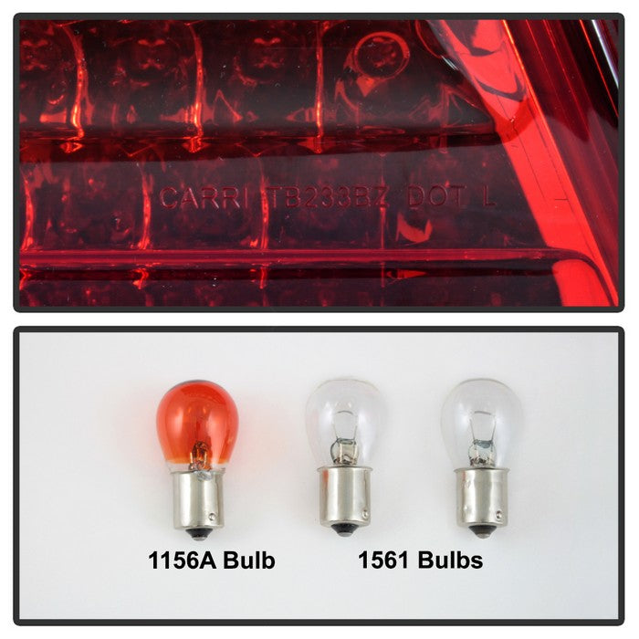 SPYDER Xtune Mercedes Benz W210 E-Class 96-02 LED Tail Lights Red Smoke ALT-CL-MBW210-LED-RSM 5020659