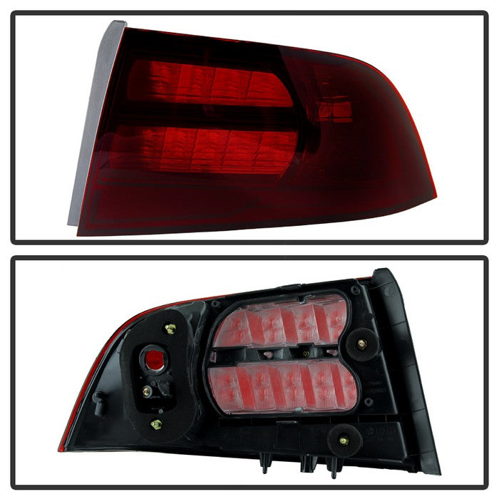 SPYDER Xtune Acura Tl 04-08 OEM Style Tail Lights Red Smoked ALT-JH-ATL04-OE-RSM 9030833