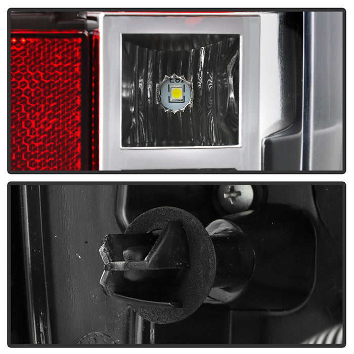 SPYDER xTune 07-14 Cadillac Escalade Black LED 2in1 Tail Lights - ALT-JH-CAESC07-2IN1LED-BK 9039782