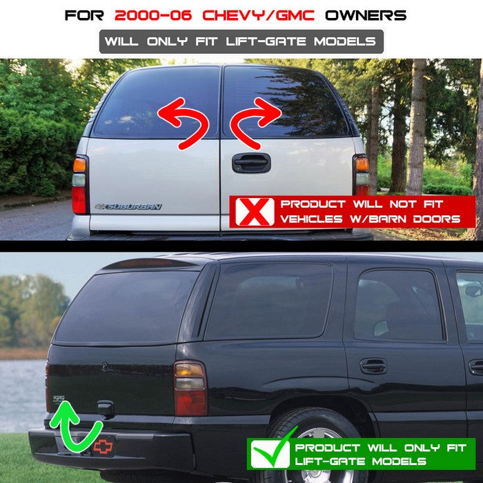 SPYDER xTune 00-06 Chevy Suburban/Tahoe Euro Style Tail Lights - Black Smoke (ALT-JH-CD00-LED-BSM) 9037047