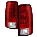 SPYDER xTune 00-06 Chevrolet Suburban/Tahoe Euro Style Tail Lights - Red Clear (ALT-JH-CD00-LED-RC) 9037054