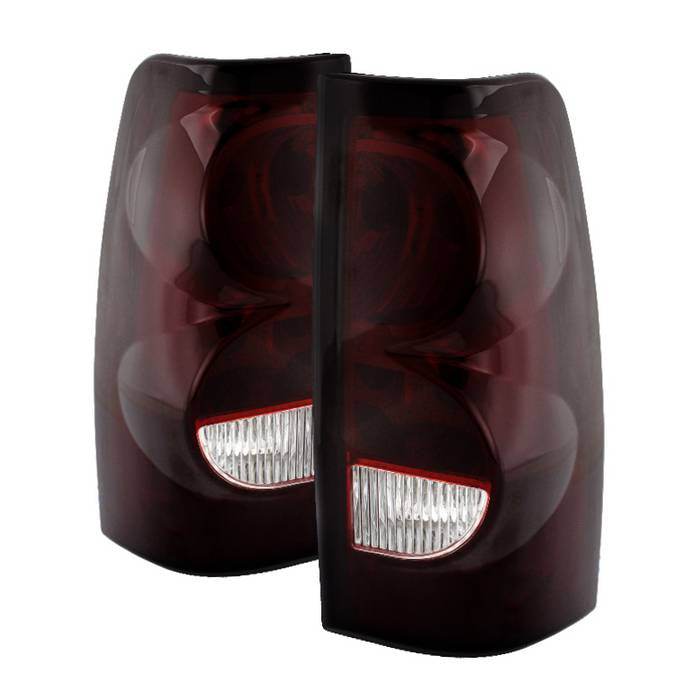SPYDER Xtune Chevy Silverado 1500-2500-3500 03-06 OEM Style Tail Lights Red Smoked ALT-JH-CS03-OE-RSM 9026355