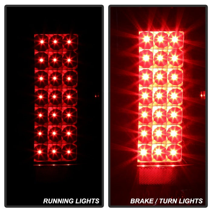 SPYDER Xtune Chevy Silverado 07-13 LED Tail Lights Black ALT-JH-CS07-LED-BK 5073716