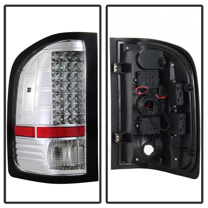 SPYDER Xtune Chevy Silverado 07-13 LED Tail Lights Chrome ALT-JH-CS07-LED-C 5073709