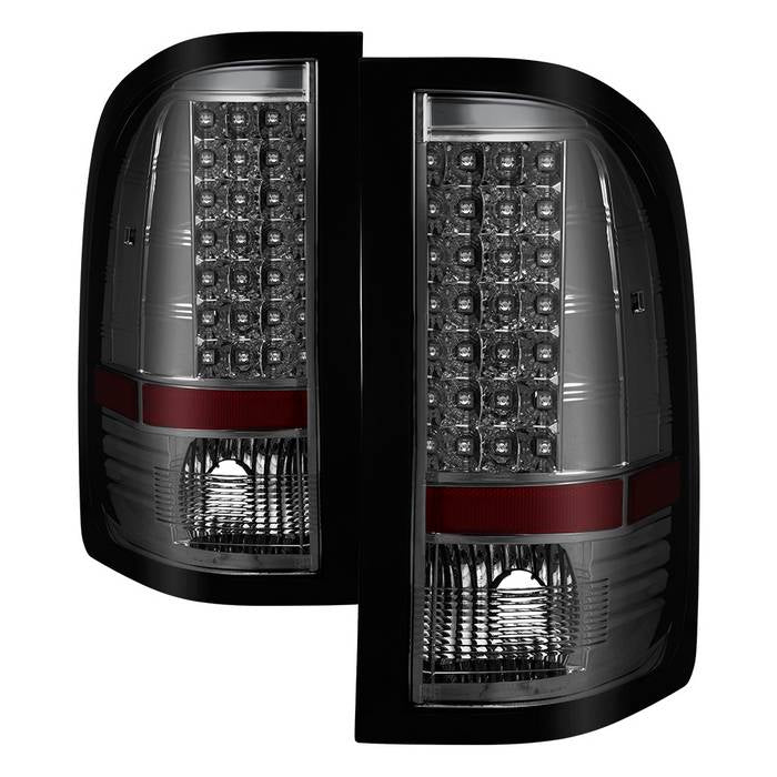 SPYDER Xtune Chevy Silverado 07-13 LED Tail Lights Smoke ALT-JH-CS07-LED-SM 5073723