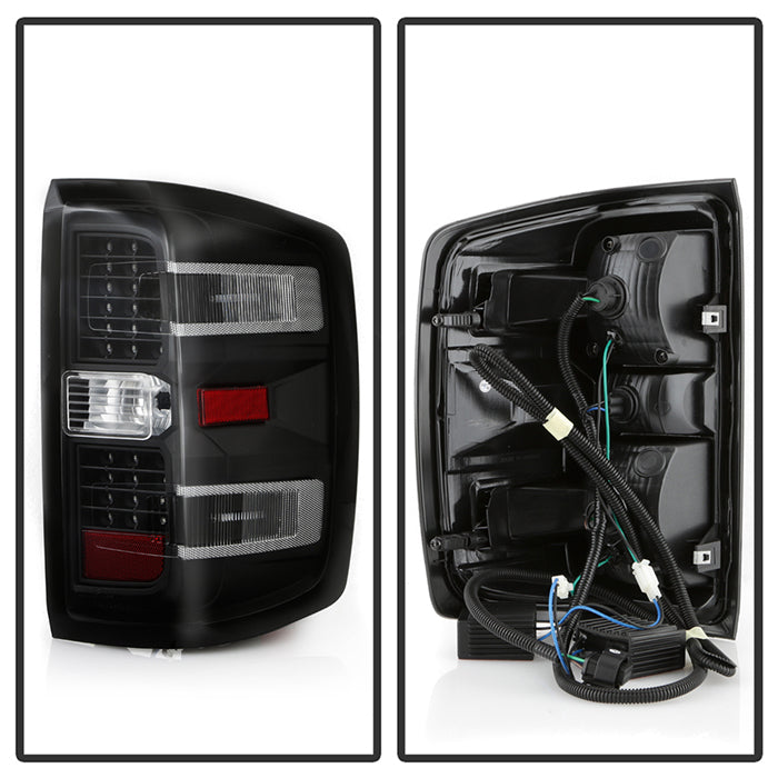 SPYDER xTune Chevy 1500 14-16 / Silverado 2500HD/3500HD LED Tail Lights - Black ALT-JH-CS14-LED-BK 9036545