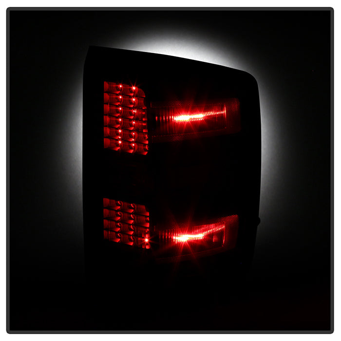 SPYDER xTune Chevy 1500 14-16 / Silverado 2500HD/3500HD LED Tail Lights - Black ALT-JH-CS14-LED-BK 9036545