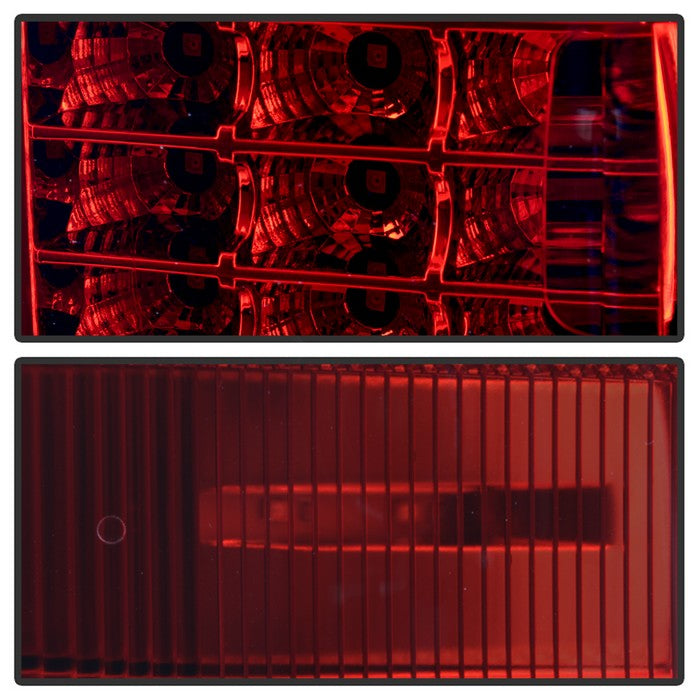 SPYDER xTune Chevy 1500 14-16 / Silverado 2500HD/3500HD LED Tail Lights - Red Clear ALT-JH-CS14-LED-RC 9036569