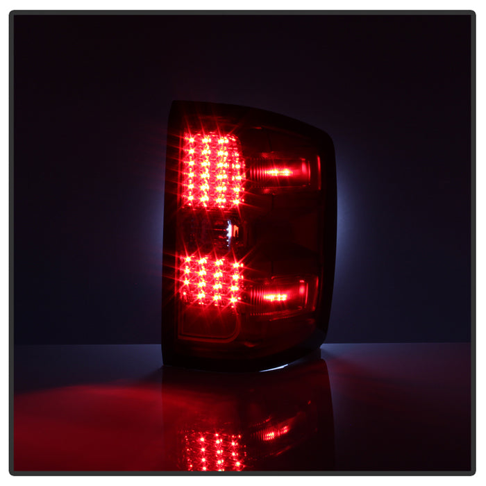 SPYDER xTune Chevy 1500 14-16 / Silverado 2500HD/3500HD LED Tail Lights - Red Clear ALT-JH-CS14-LED-RC 9036569