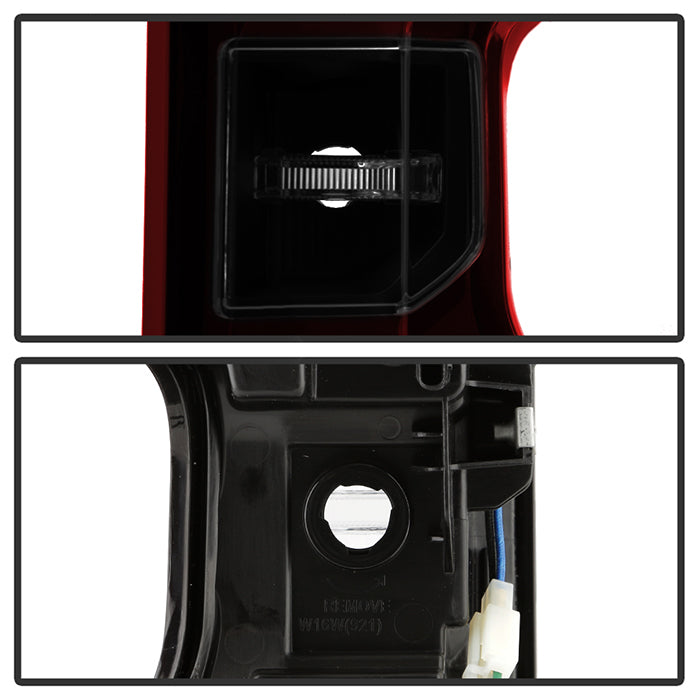 SPYDER 19-20 Chevy Silverado (For Factory Halogen Models) Light Bar LED Tail Light - Red Smoked 9050541