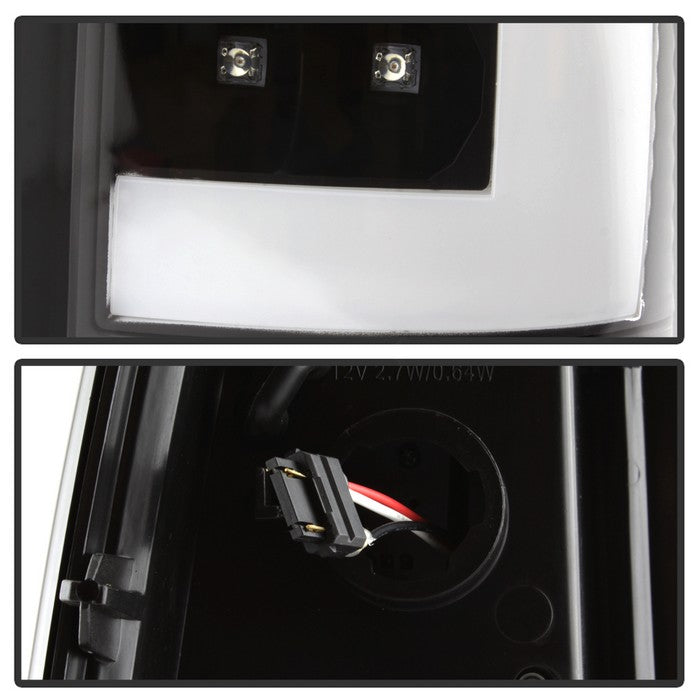 SPYDER xTune 99-02 Chevy Silverado 1500 Light Bar Style LED Tail Lights - Black (ALT-JH-CS99-LBLED-BK) 9036798