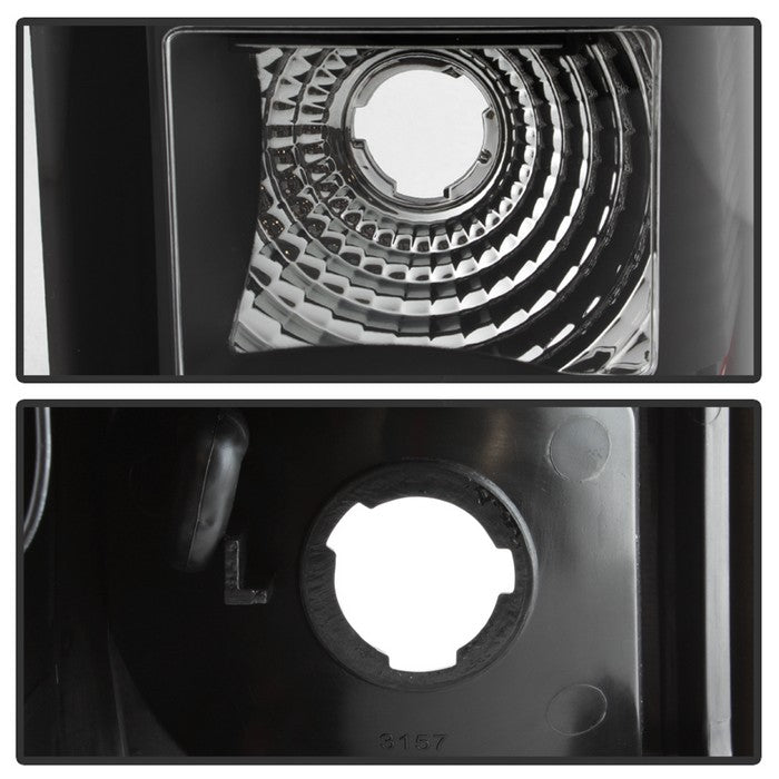 SPYDER xTune 99-02 Chevy Silverado 1500 Light Bar Style LED Tail Lights - Black (ALT-JH-CS99-LBLED-BK) 9036798