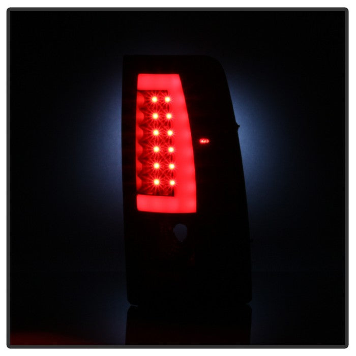 SPYDER xTune 99-02 Chevy Silverado 1500 Light Bar Style LED Tail Lights - Black (ALT-JH-CS99-LBLED-BK) 9036798