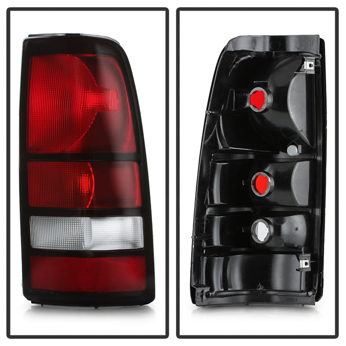 SPYDER Xtune Chevy Silverado 99-02 / GMC Sierra 99-06 OE Style Tail Lights Red Clear ALT-JH-CS99-OE-RC 9027185