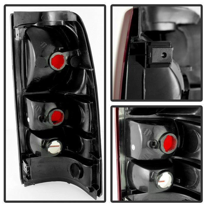 SPYDER Xtune Chevy Silverado 99-02 / GMC Sierra 99-06 OE Style Tail Lights Red Smoke ALT-JH-CS99-OE-RSM 9027161