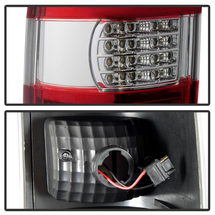 SPYDER xTune 03-06 Chevrolet Silverado 1500/2500HD LED Tail Lights - Red Clear (ALT-JH-CSIL03-CS-RC) 9037665