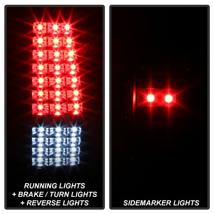 SPYDER xTune 03-06 Chevrolet Silverado 1500 LED Tail Lights - Black (ALT-JH-CSIL03-LED-BK) 9037634