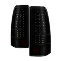 SPYDER xTune 99-02 Chevy Silverado 1500 (w/o Stepside) LED Tail Lights - Blk Smoke (ALT-JH-CSIL99-LED-BSM) 9037603