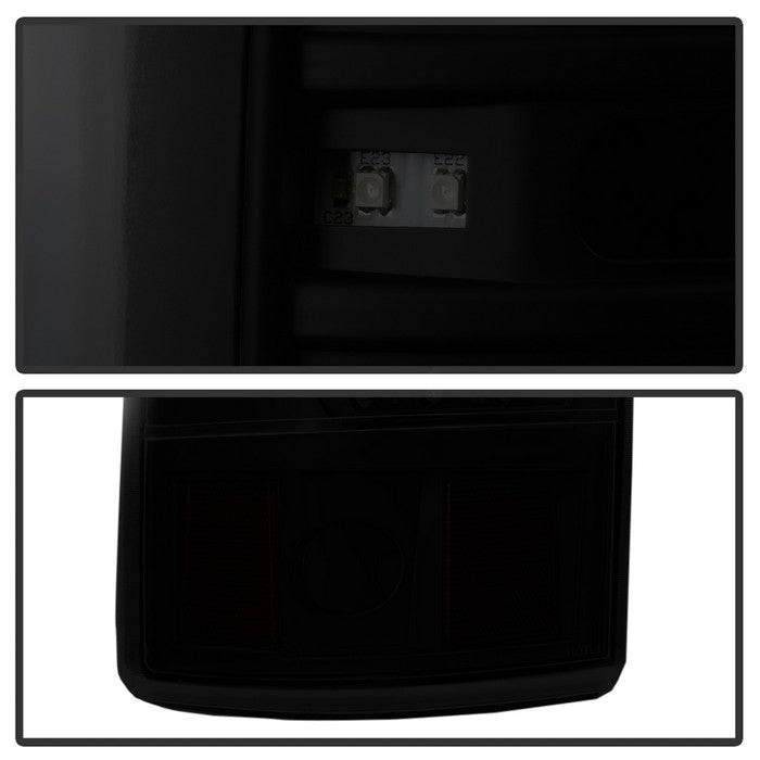SPYDER xTune 99-02 Chevy Silverado 1500 (w/o Stepside) LED Tail Lights - Blk Smoke (ALT-JH-CSIL99-LED-BSM) 9037603