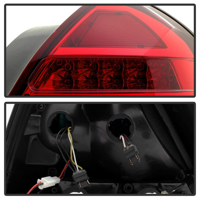 SPYDER Xtune 98-11 Ford Crown Victoria LED Tail Lights -Red Clear ALT-JH-CVIC98-LED-PI-RC 9032868