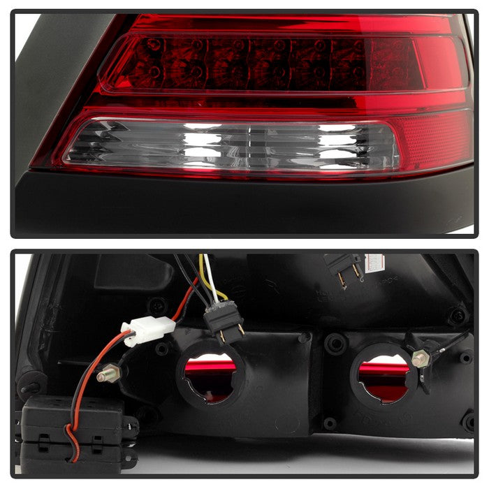 SPYDER Xtune 98-11 Ford Crown Victoria LED Tail Lights -Red Clear ALT-JH-CVIC98-LED-PI-RC 9032868