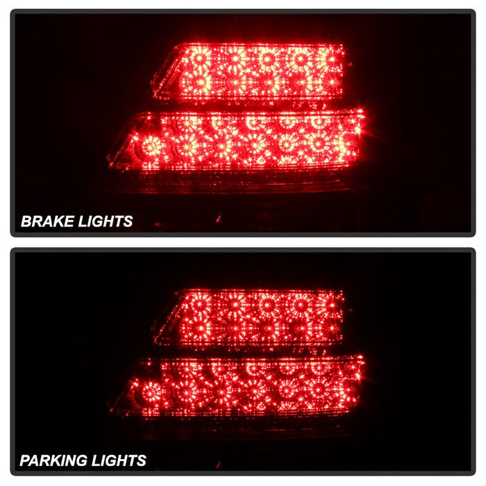 SPYDER Xtune 98-11 Ford Crown Victoria LED Tail Lights -Red Clear ALT-JH-CVIC98-LED-PI-RC 9032868