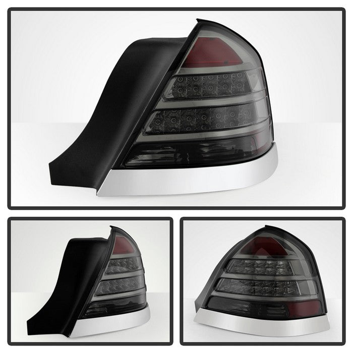 SPYDER Xtune Crown Victoria 98-11 LED Tail Lights Smoke ALT-JH-CVIC98-LED-SM 9027628