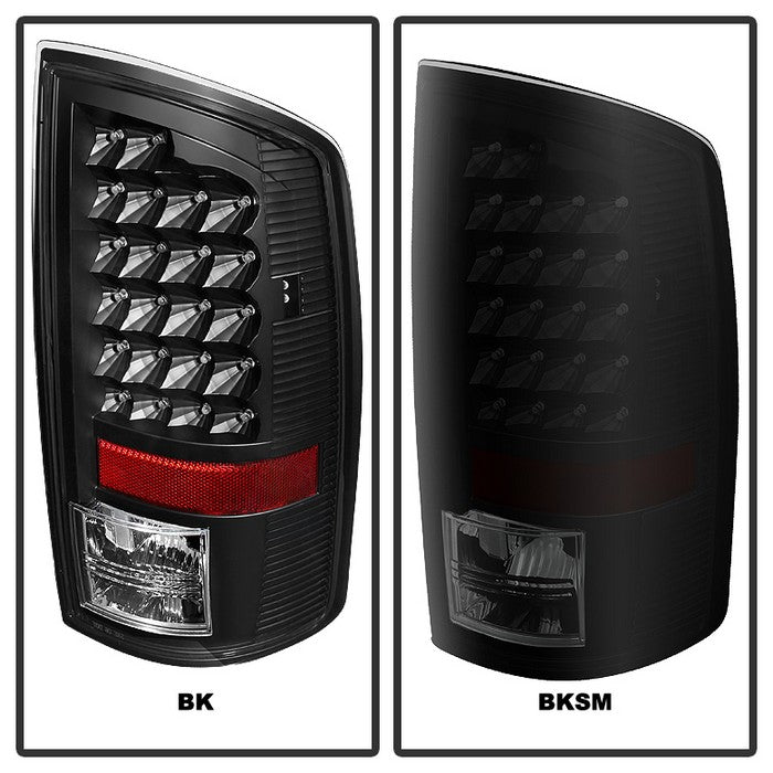 SPYDER Xtune Dodge Ram 02-06 1500 / Ram 2500/3500 03-06 LED Tail Light Black Smoke ALT-JH-DR02-LED-BKSM 5077509