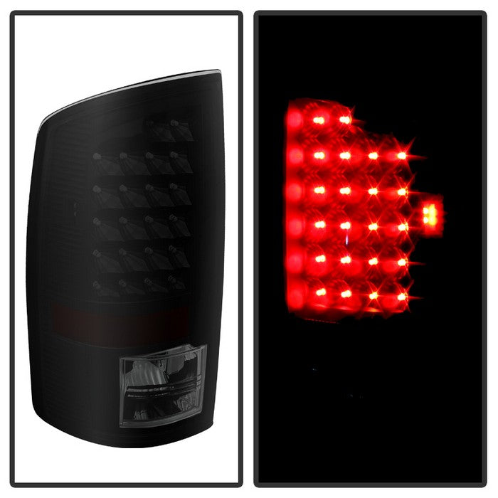 SPYDER Xtune Dodge Ram 02-06 1500 / Ram 2500/3500 03-06 LED Tail Light Black Smoke ALT-JH-DR02-LED-BKSM 5077509